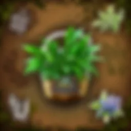 A vibrant display of herbs found in World of Warcraft