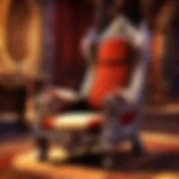 A cozy gaming chair surrounded by ambient light, symbolizing comfort in gaming.