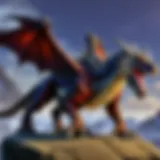 A majestic dragon mount soaring through the skies