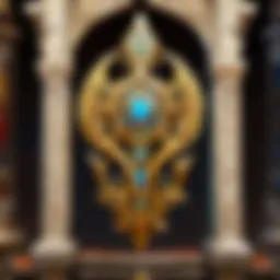 An ornate reliquary within a mystical setting