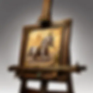 Craftsmanship Excellence Easel made of high-quality materials