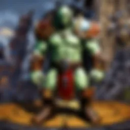 A vibrant illustration of diverse characters in World of Warcraft interacting