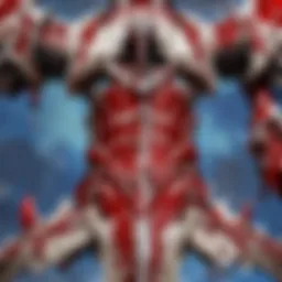 Close-up of blood equipment in World of Warcraft