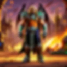 A character leveling up in Burning Crusade Classic