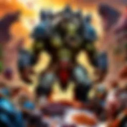 A detailed illustration of the Feeding Frenzy mechanics in World of Warcraft.