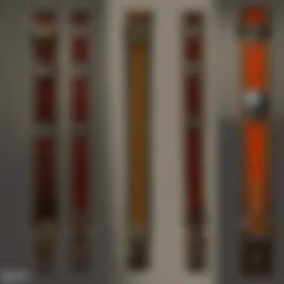 Detailed view of a gurney strap highlighting its material and design features