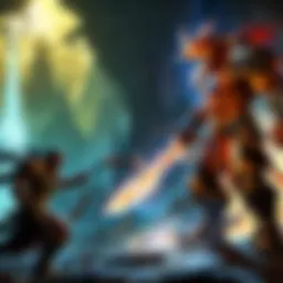 Mystical Battle between Light and Shadow