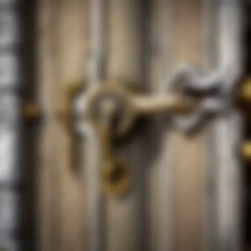 Detailed view of a practice lock set in World of Warcraft