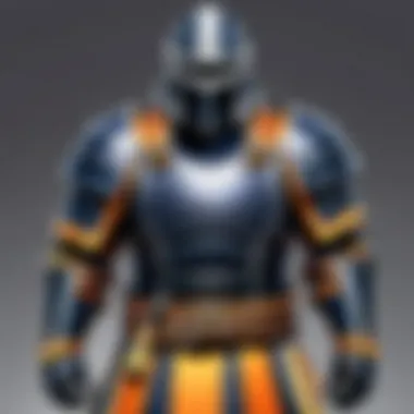 Detailed view of kendo armor showcasing the construction and material.