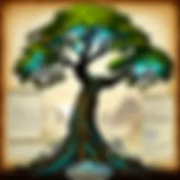 Visual representation of a talent tree in World of Warcraft