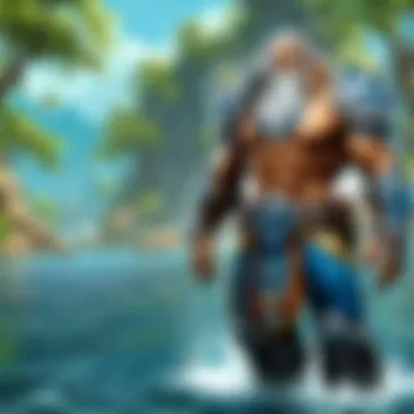 Engaging with Waterwardens: A Player's Perspective Players engaging with a Waterwarden in the game