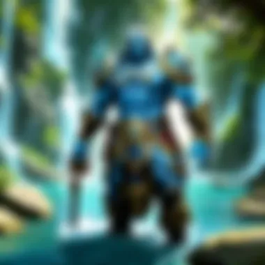 Exploring the Lore of Waterwardens A serene underwater scene depicting Waterwarden lore