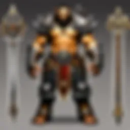 Illustration of various gear types in World of Warcraft
