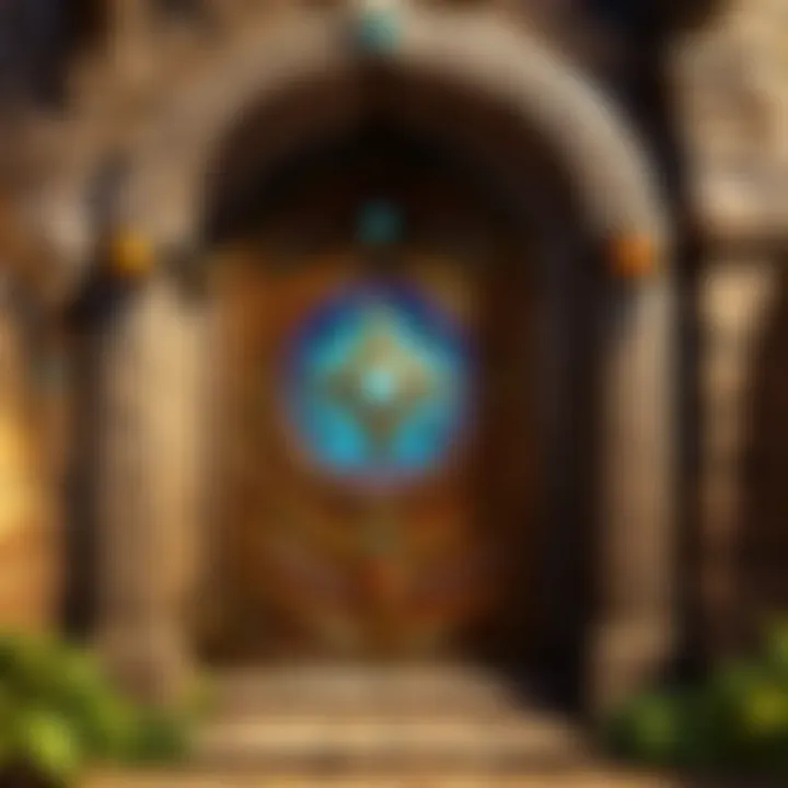 Mystical portal leading to Azeroth's secrets