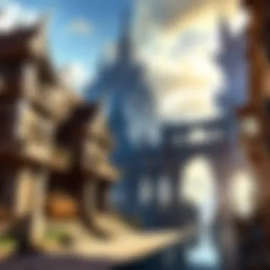 Enchanted Cityscape of Fantasy XIV