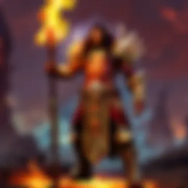 Inferno Infusion Mystical firestaff emanating fierce flames