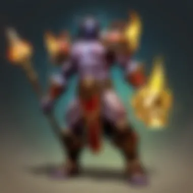 Elemental Fusion Strategic placement of firestaff amidst swirling magical elements