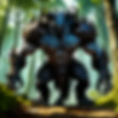 Mystical Beast in Forest Mystical Beast in Forest