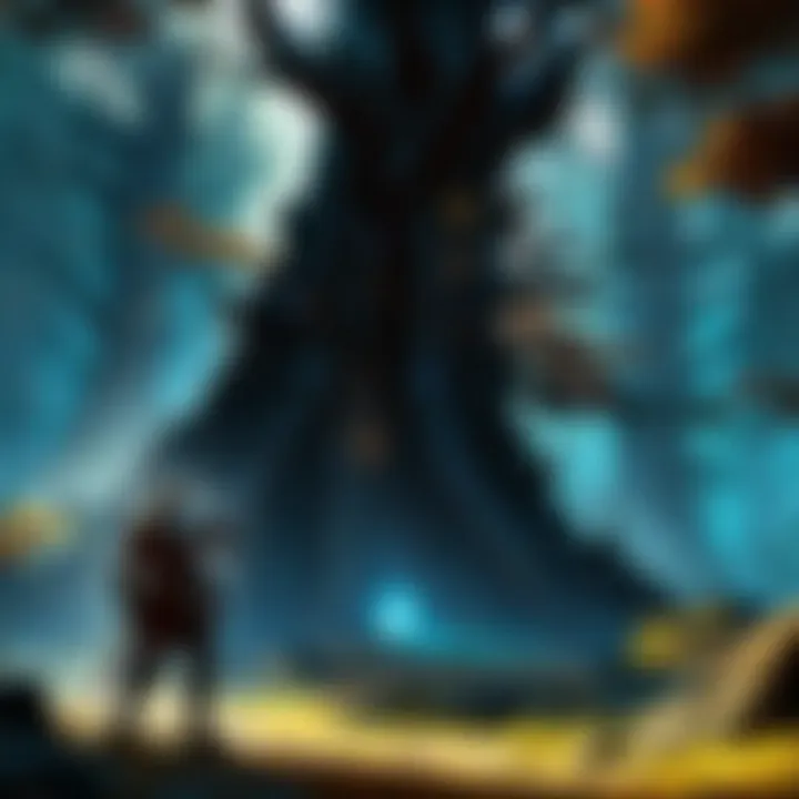 Elusive Shadowy Figure in Dark Forest