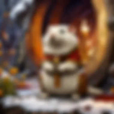 Artistic portrayal of the Vole King's vital role in the intricate web of the underground ecosystem