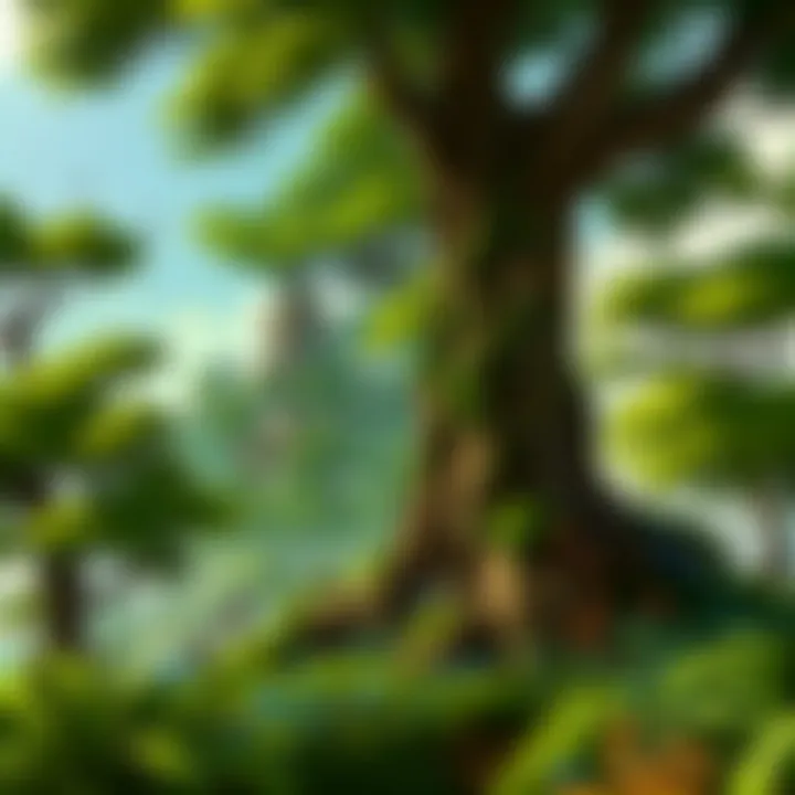 Whispers of the breeze weaving through lush greenery