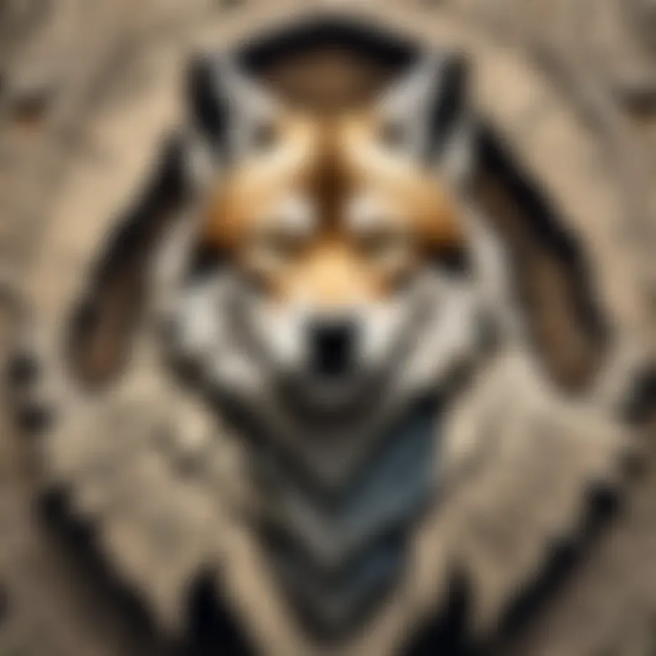 Mystical Wolf Pelt Engraved with Ancient Symbols