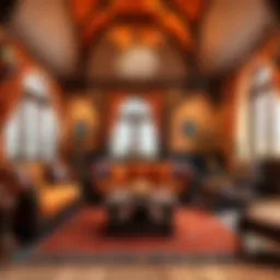 A beautifully themed World of Warcraft living room with decor inspired by the game.