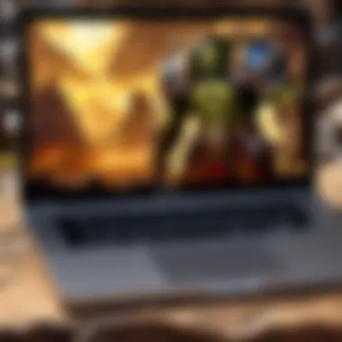 MacBook Pro with Retina Display and World of Warcraft interface