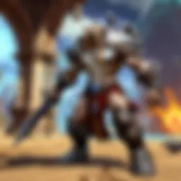 Epic battle scene in World of Warcraft